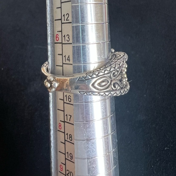 Regal Barbara Bixby Cushion Cut Garnet 925/18k Gold Ring - Picture 13 of 15